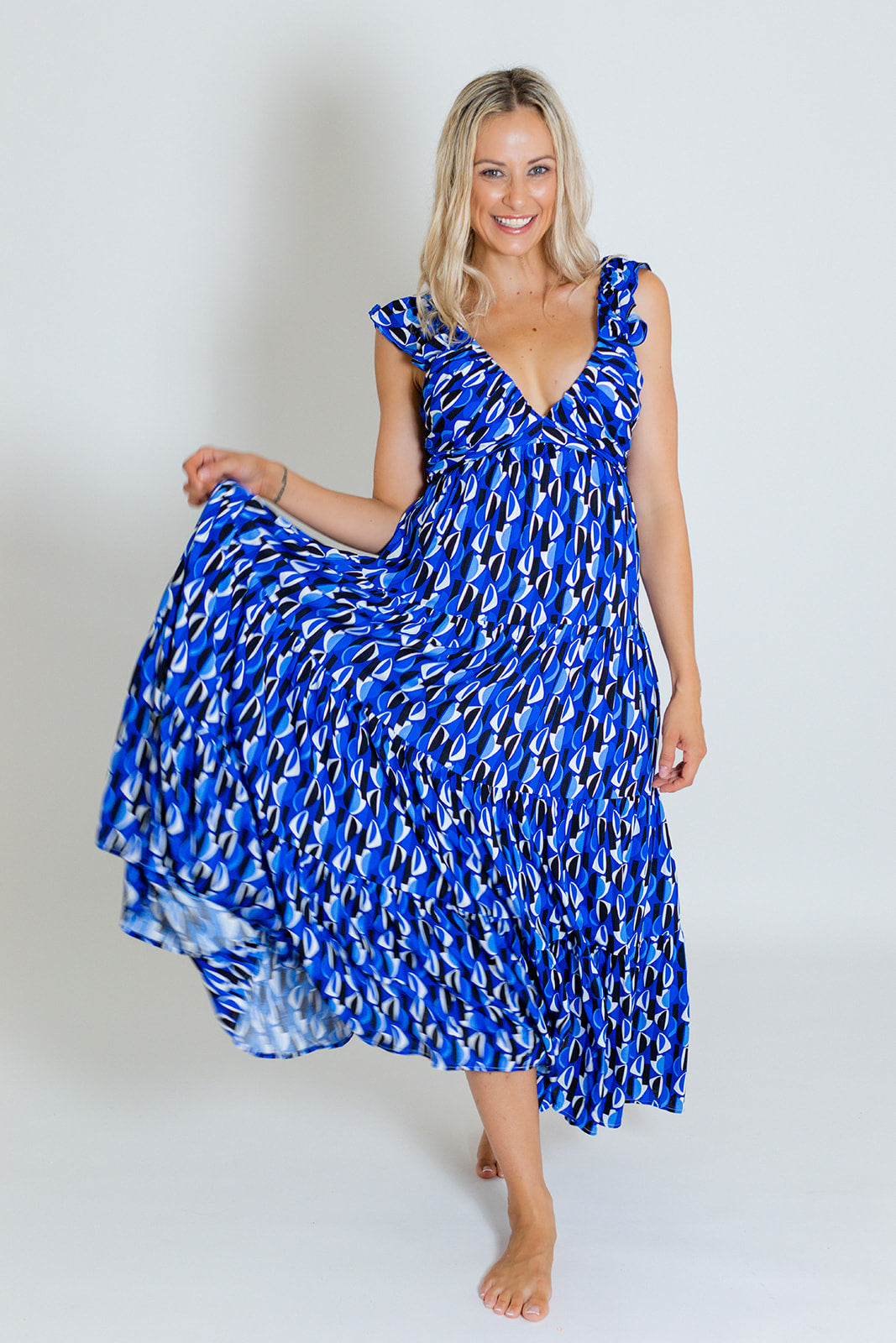 EDEN MAXI DRESS - BLUE