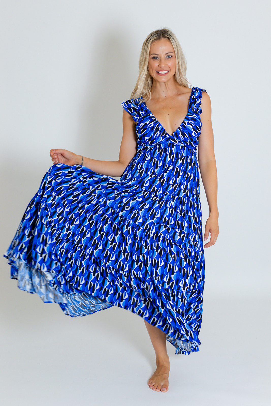 EDEN MAXI DRESS - BLUE