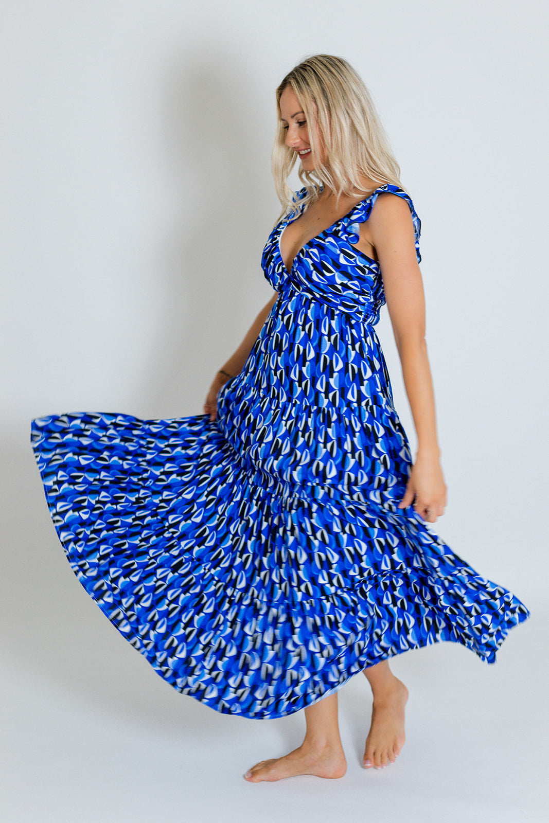 EDEN MAXI DRESS - BLUE