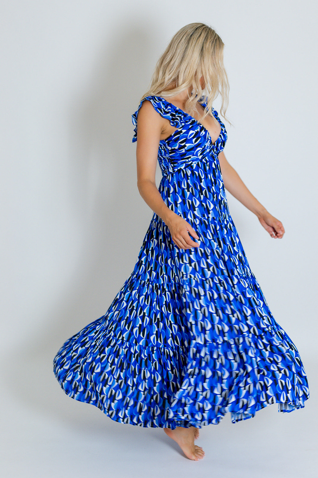 EDEN MAXI DRESS - BLUE