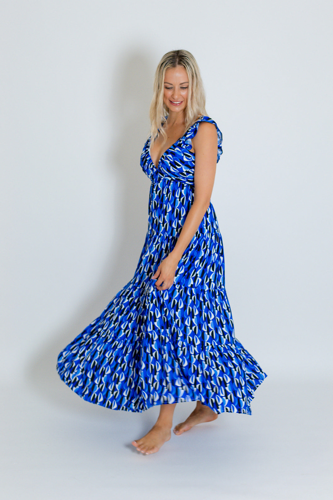 EDEN MAXI DRESS - BLUE