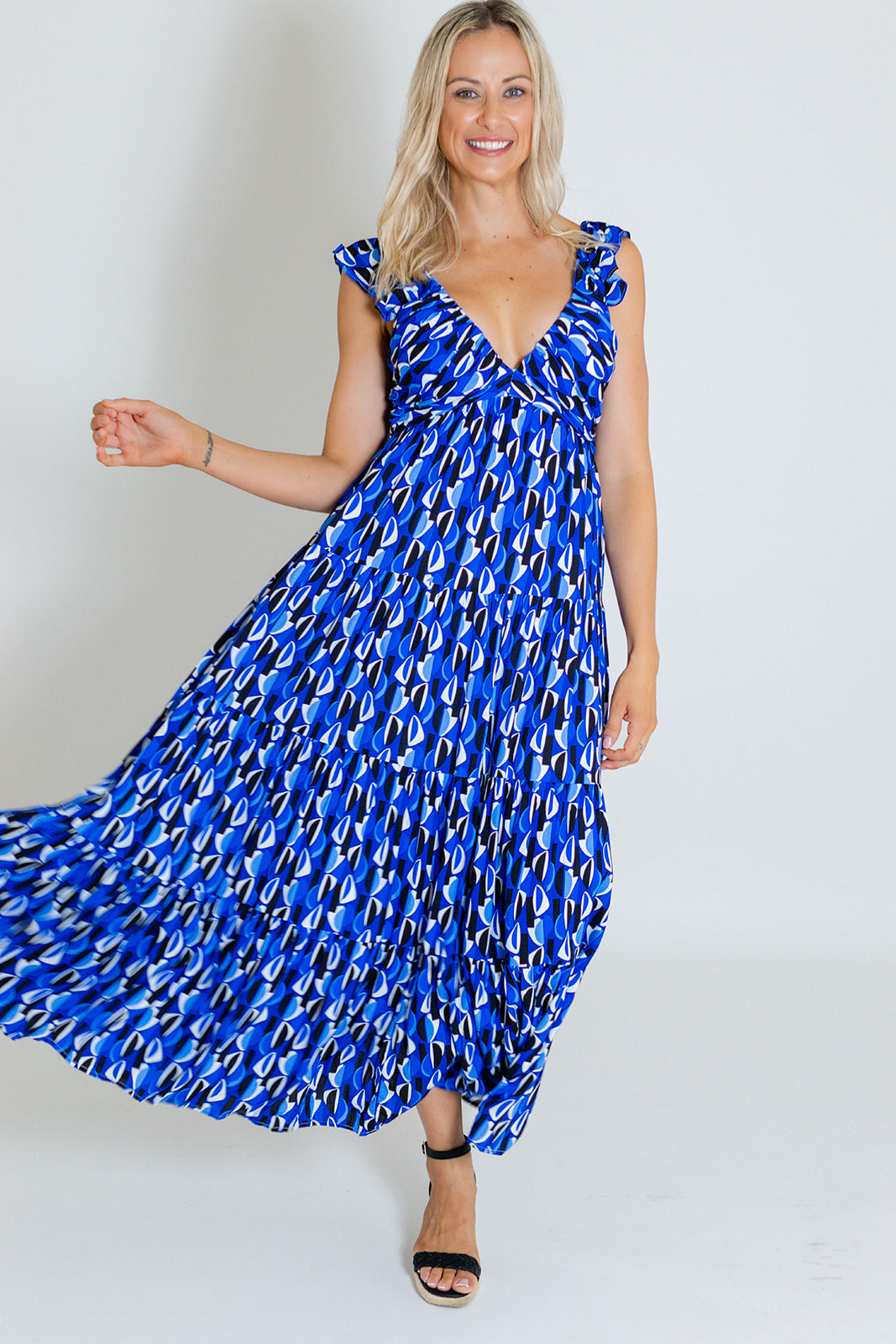 EDEN MAXI DRESS - BLUE