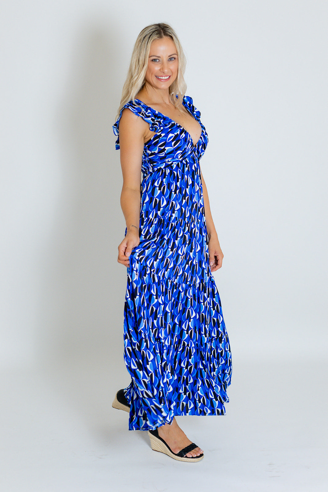 EDEN MAXI DRESS - BLUE