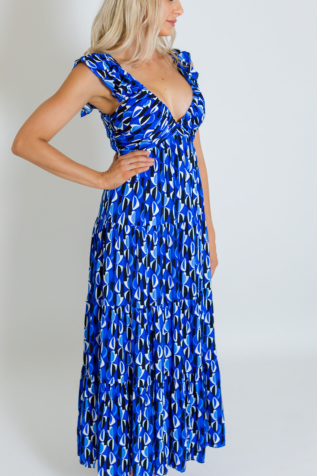 EDEN MAXI DRESS - BLUE